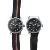 Two Pulsar Kinetic military style wristwatches YT57- X022