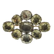 A early Victorian gem stone brooch