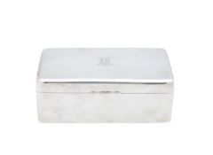 A Victorian silver cigar box