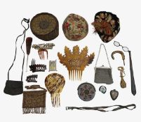 An interesting collection of costume accessories