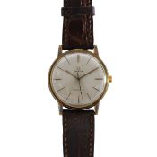 An Omega gold plated manual wind gentleman's wristwatch