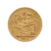 A George V 1912 gold full sovereign