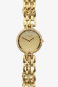 A Christian Dior Bagheera 18K gold and diamond manual wind lady's wristwatch