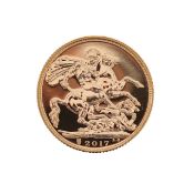 An Elizabeth II 2017 gold full sovereign