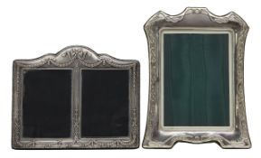 Two silver photograph frames