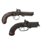 Two mid 19th century flintlock pistols