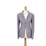 A Chanel lavender boucle blazer