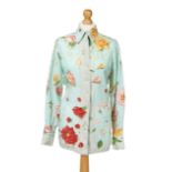 An Hermes silk blouse