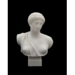 A Robinson and Leadbeater parian ware bust