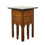 A Syrian mother of pearl inlaid table