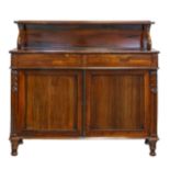 A Victorian rosewood chiffonier