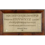 An Ackworth School Quaker needlework sampler,