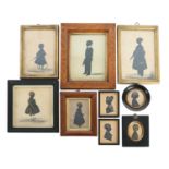 A collection of 19th century silhouettes