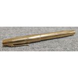 Waterman's 9ct gold Fountain Pen with 14ct Gold Nib. Total Weight Approx. 26.2g
