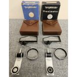 Two Vintage Voigtlander West German Proximeters both unchecked appear reasonable