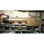 LIVE STEAM 5in GAUGE SCRATCH BUILT MODEL RAILWAY ENGINE, 442, APPROX 99cm ENGINE AND 60cm TENDER