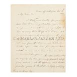 A LETTER FROM ADMIRAL LORD COLLINGWOOD MOURNING NELSON TO A FRIEND, 1805