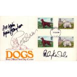 Peter Bowles Lynda Bellingham and Felicity kendal signed Dogs FDC 7th of February 1979 First day of
