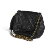 A Chanel single flap shoulder bag, circa 1989,