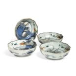 A set of four Japanese Imari bowls, late Meiji Period,