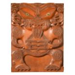 A Māori whakairo panel, 20th century,