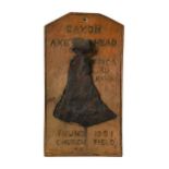 A bronze Saxon or Viking axe head,