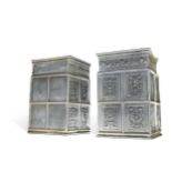 A pair of large and impressive Italianate lead planters,