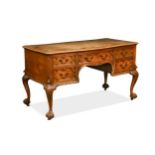 A Chippendale style mahogany desk, early 20th century,