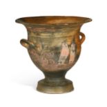 A Greek bell krater, perhaps 3rd or 4th century BCE,