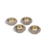 Nelme, Anthony - A set of four George I Britannia standard silver salts,