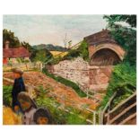 § Carel Weight C.H. C.B.E. R.A. (British, 1908-1997) Beside the Bridge