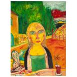 § John Bellany C.B.E. R.A. (British, 1942-2013) Portrait with Turquoise Eyes