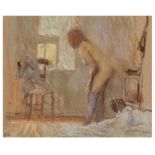 § Bernard Dunstan (British, 1920-2017) Nude, Dawn