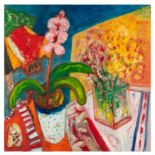 § John Bellany C.B.E. R.A. (British, 1942-2013) Still Life with Potted Plant