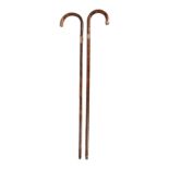 Two Victorian sword sticks,