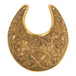 A Scare George IV period Guard's Officer's gorget, circa 1801-16
