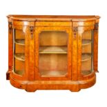 A 19th century walnut credenza, circa 1870