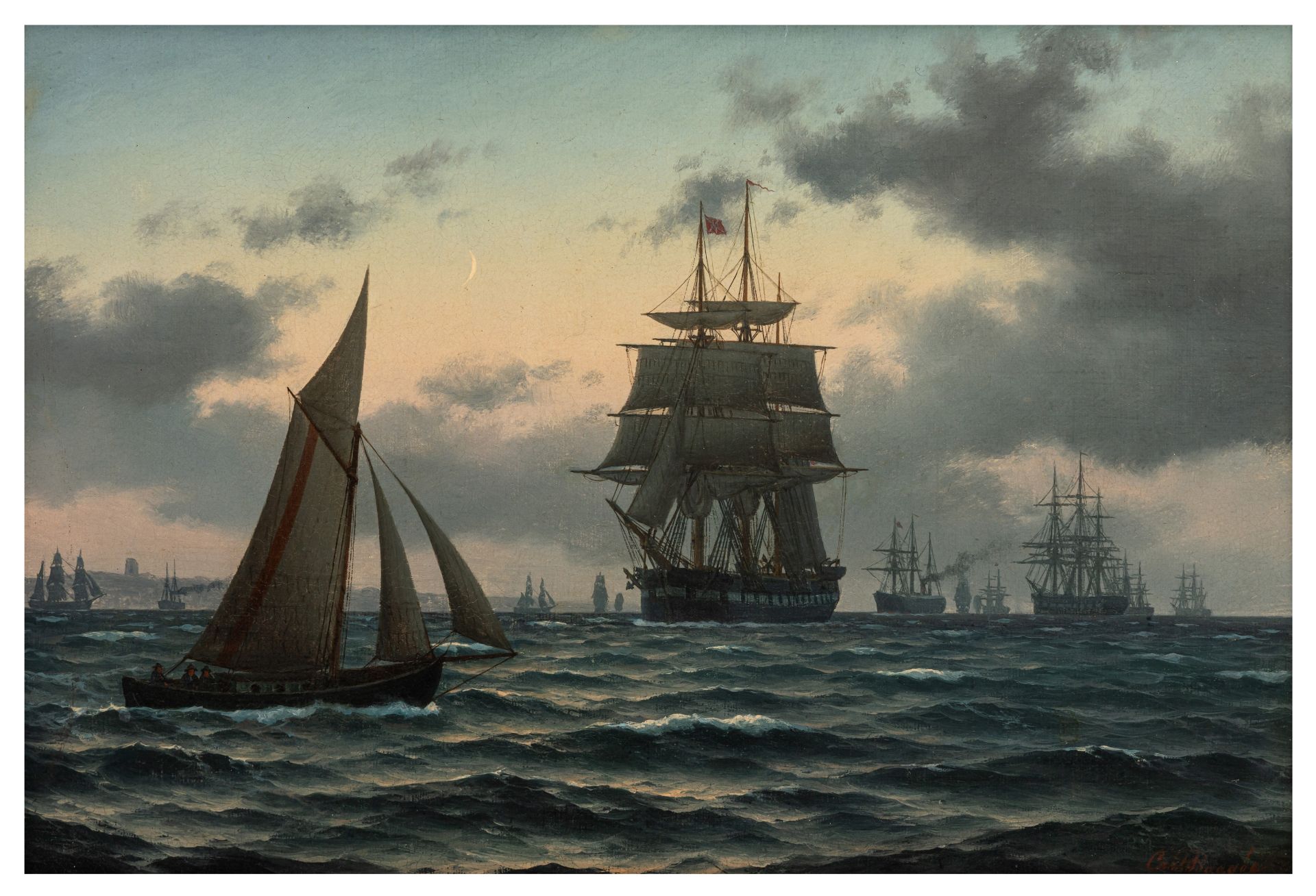 Maritime Malerei Carl Emil Baagoe