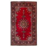 A very fine signed Kashan rug, central Persia