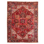 An antique Heriz carpet, north-west Persia