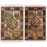 A similar pair of fine Tabriz rugs, north-west Persia