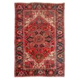 An antique Heriz carpet, north-west Persia