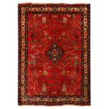 An unusual antique north-west Persian rug