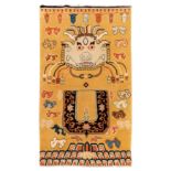 An unusual fine Chinese rug