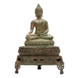 A Thai bronze figure of Buddha Shakyamuni, 19th/20th century