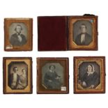 Daguerreians Unknown Five Daguerreotypes, c.1840s
