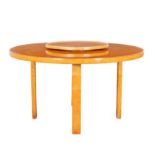 Alvar Aalto (Finnish 1898-1976) for Artek Table 91 with Lazy Susan