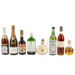 Mixed Esoteric and Rare Spirits, Wines, Liqueur and Sake - 8 bottles Mixed, Bin Ends