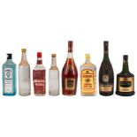 Mixed Cognac, Vodka and Gin - 8 bottles Mixed, Spirits