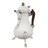 Maltese circa 1760 A mid-18th century silver coffee pot